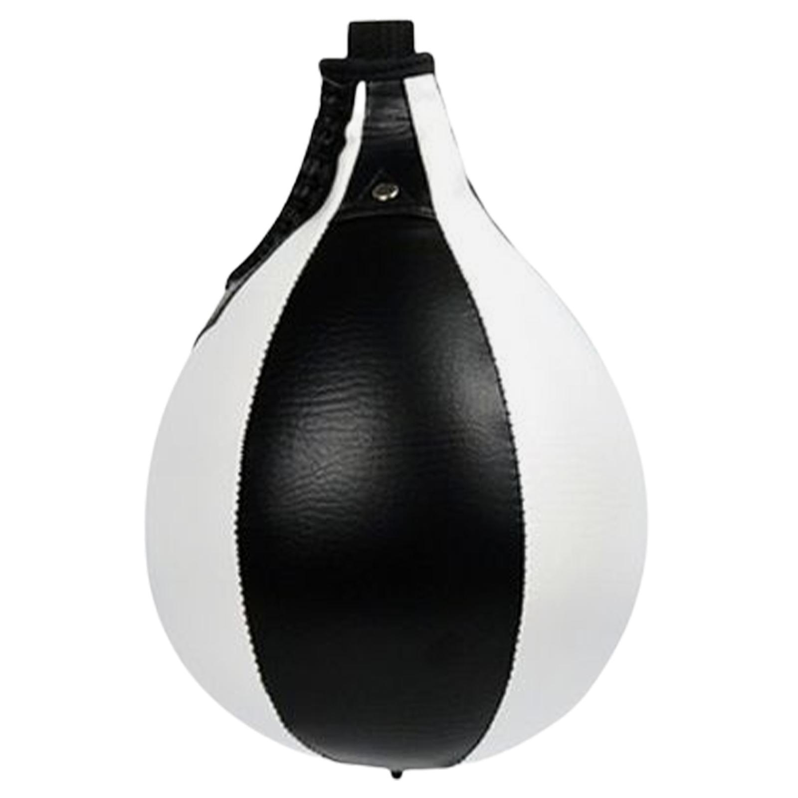 Speed Punching Ball Boxing Speed Bag Hanging Boxing Ball, PU Leather Muay Punching Ball Striking Bag for Adult Kids Gym MMA Boxing Sports Punch Bag