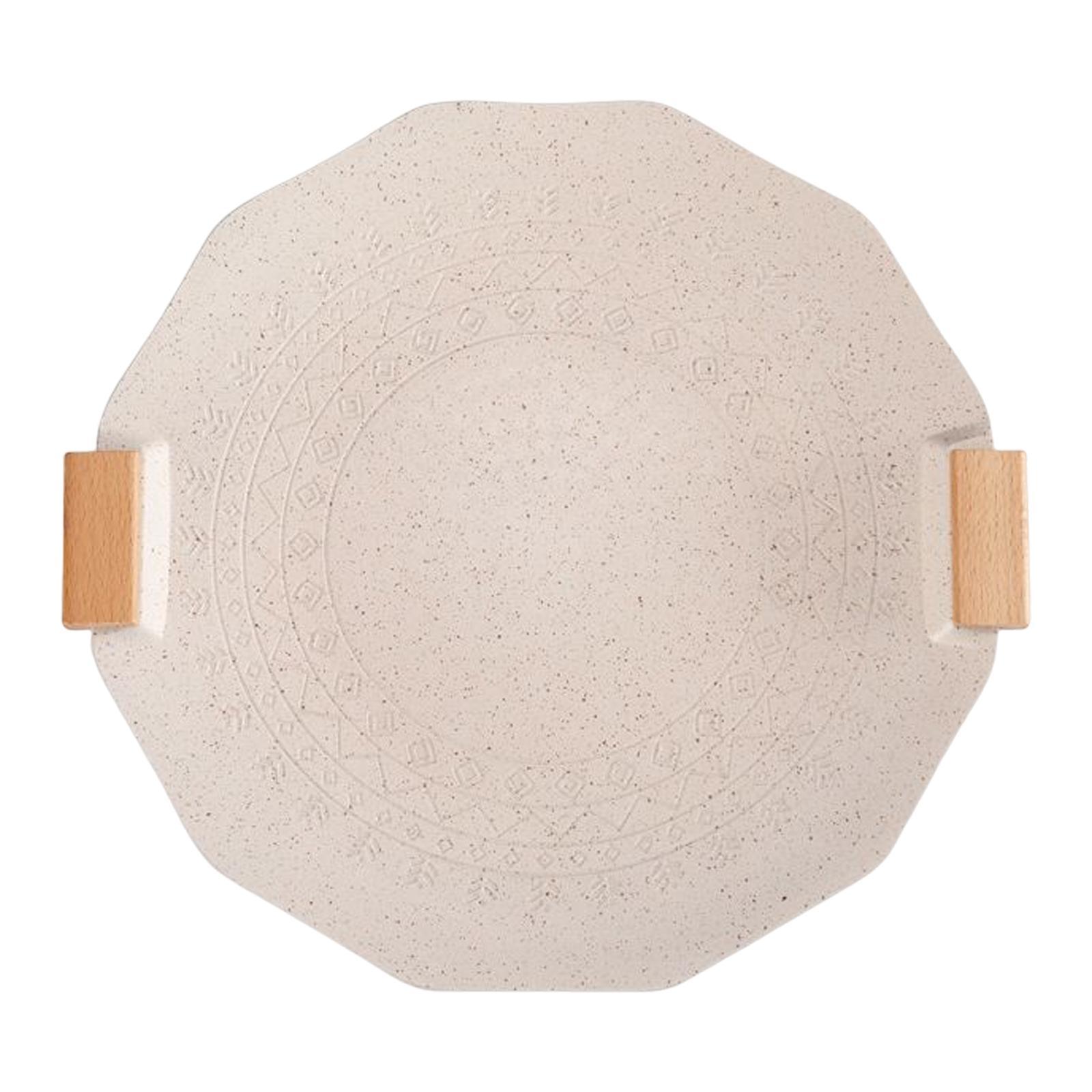 Korean Style Barbecue Grill Pan 34cm Easily Clean Indoor Outdoor Use Round