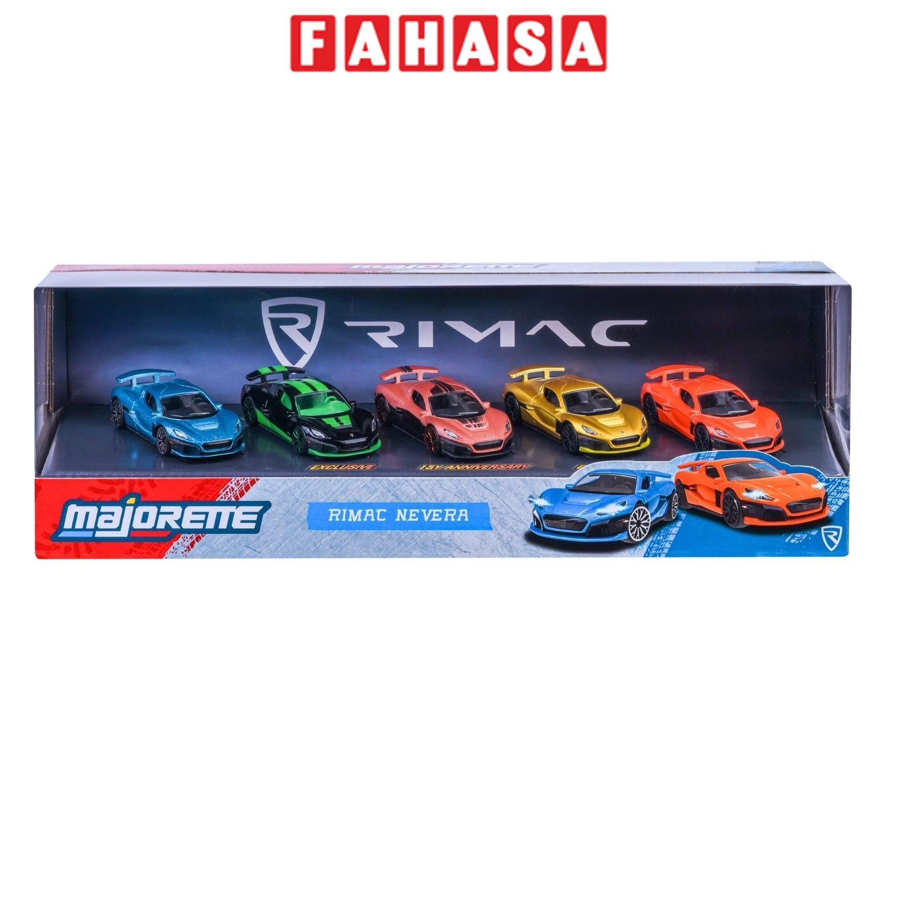 Bộ 5 Đồ Chơi Mô Hình Xe 5 Pieces Giftpack - Majorette 8502005000 - Rimac Nevera