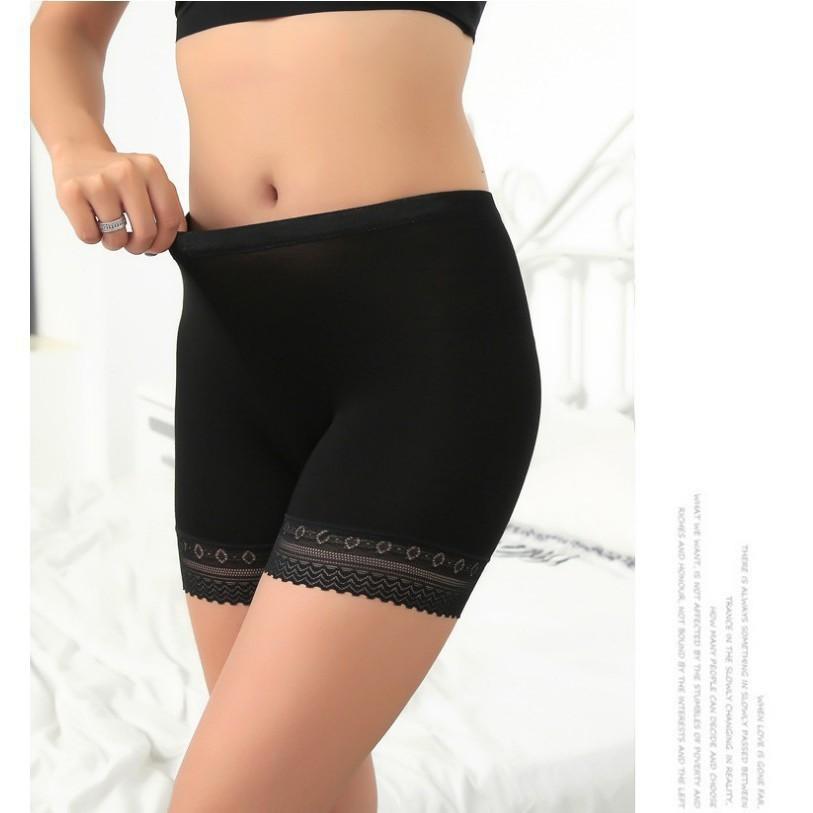 Siêu đẹp - Quần mặc váy pha ren siêu mềm co giãn hàng loại 1 - FREESIZE_ảnh thật