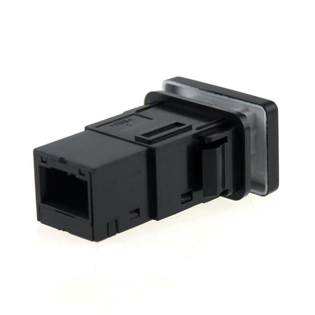 4-Pole Push Button Switch Blue LED Light with Fan Pattern for