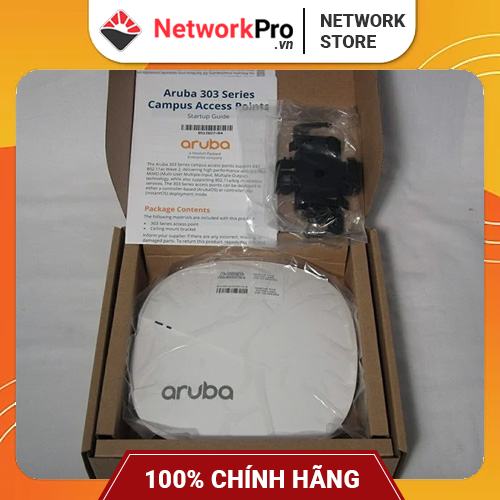 Bộ Phát WiFi Aruba AP 303 JZ320A Hàng Chính Hãng, Tốc Độ 1,733 Mbps (Không Kèm Nguồn)