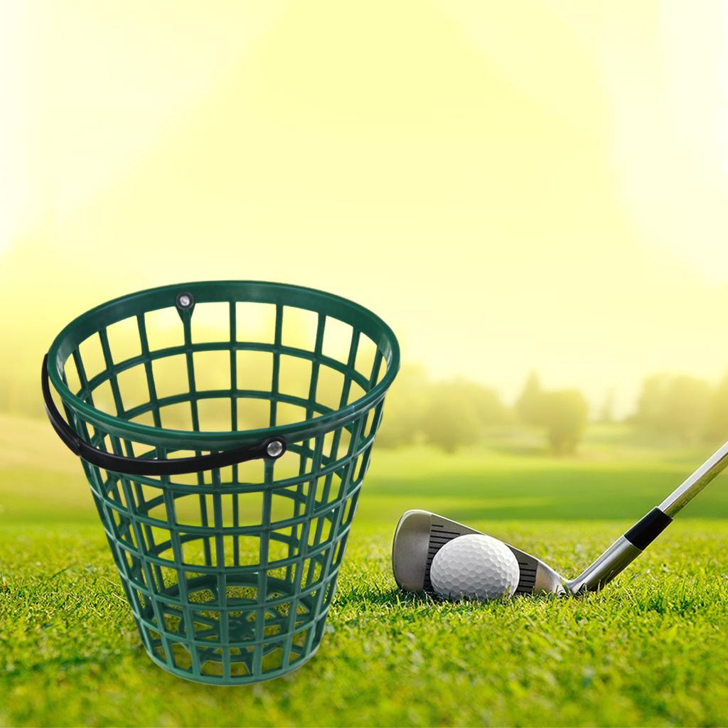 Outdoor Golf Ball Basket Container Golfball Bucket Hold Up to 75 Balls