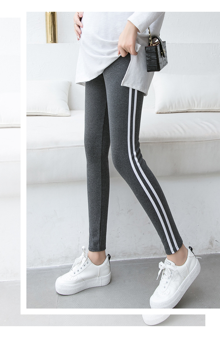 Quần bầu Legging Kẻ Sọc chất liệu cotton pha thun co giãn tối đa vô cùng mềm mại và êm ái (có ảnh thật, hàng Quảng Châu