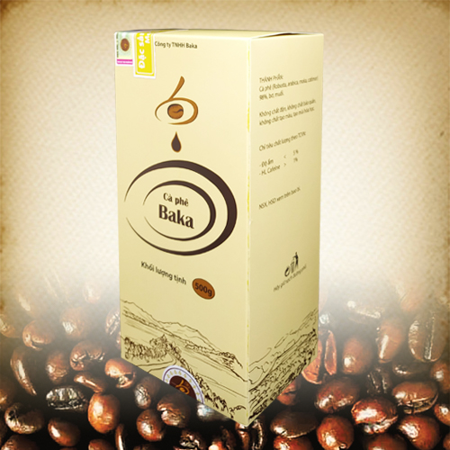 Cà Phê Nguyên Chất Baka - Moka (Hộp 500g)