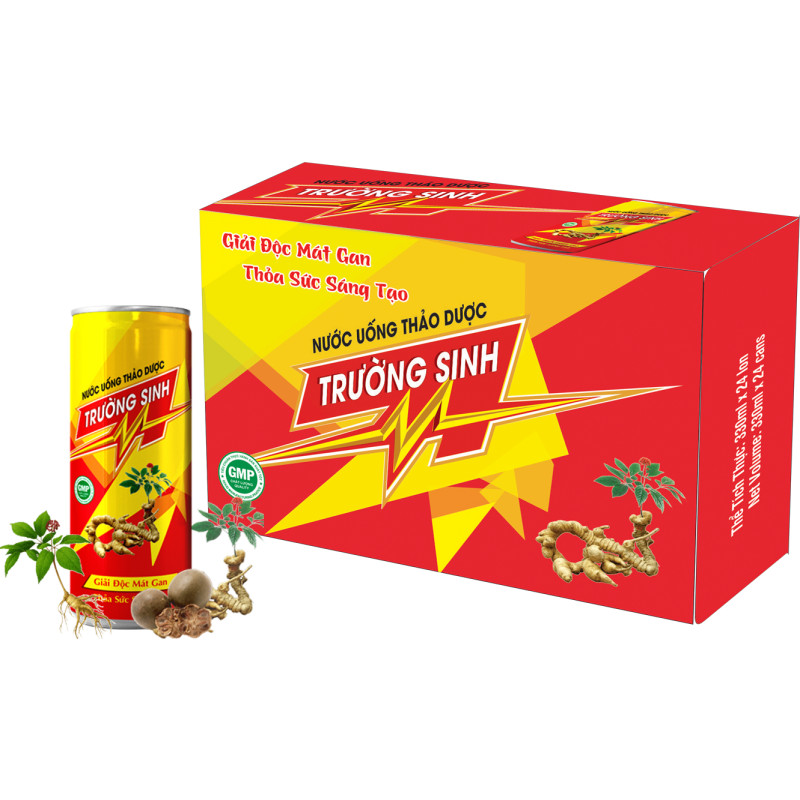 Nước uống thảo dược Trường Sinh (Thùng 24 lon)