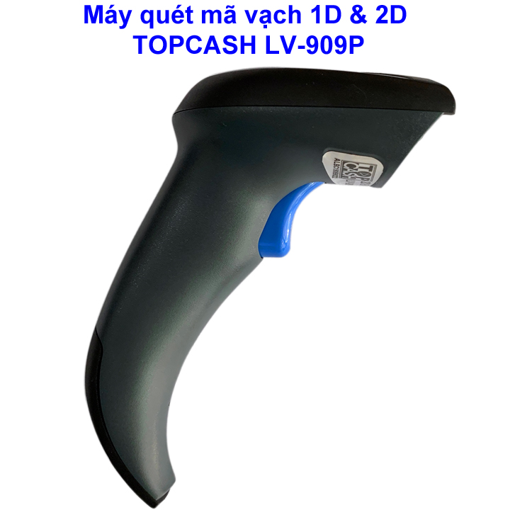 Máy đọc mã vạch 1D và 2D (QR Code) Barcode scanner công nghệ CMOS hiệu TOPCASH LV-909P. Hàng nhập khẩu