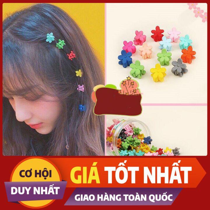 SET 5 - CÁI 5 MÀU  KẸP TÓC MINI NHIỀU HOẠ TIẾT CUTE - NUNAM SHOP