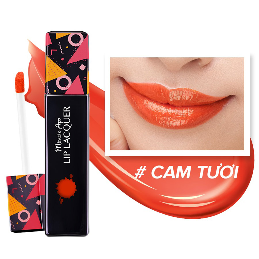 Son kem bóng Miracle Apo Lip Lacquer Gloss 3ml