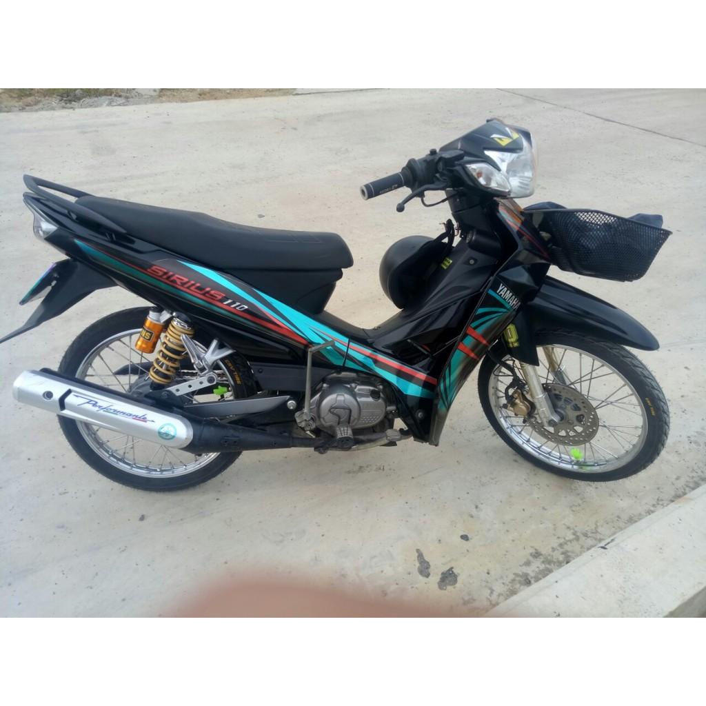 Tem sirius 110 xanh ngọc đen crom