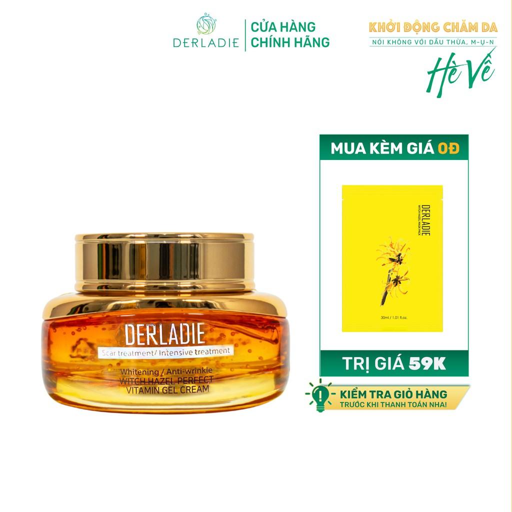 Kem Dưỡng Derladie Witch Hazel Perfect Vitamin Gel Cream Ngừa Mụn, Giảm Thâm, Làm Đầy Sẹo Rỗ 55ml