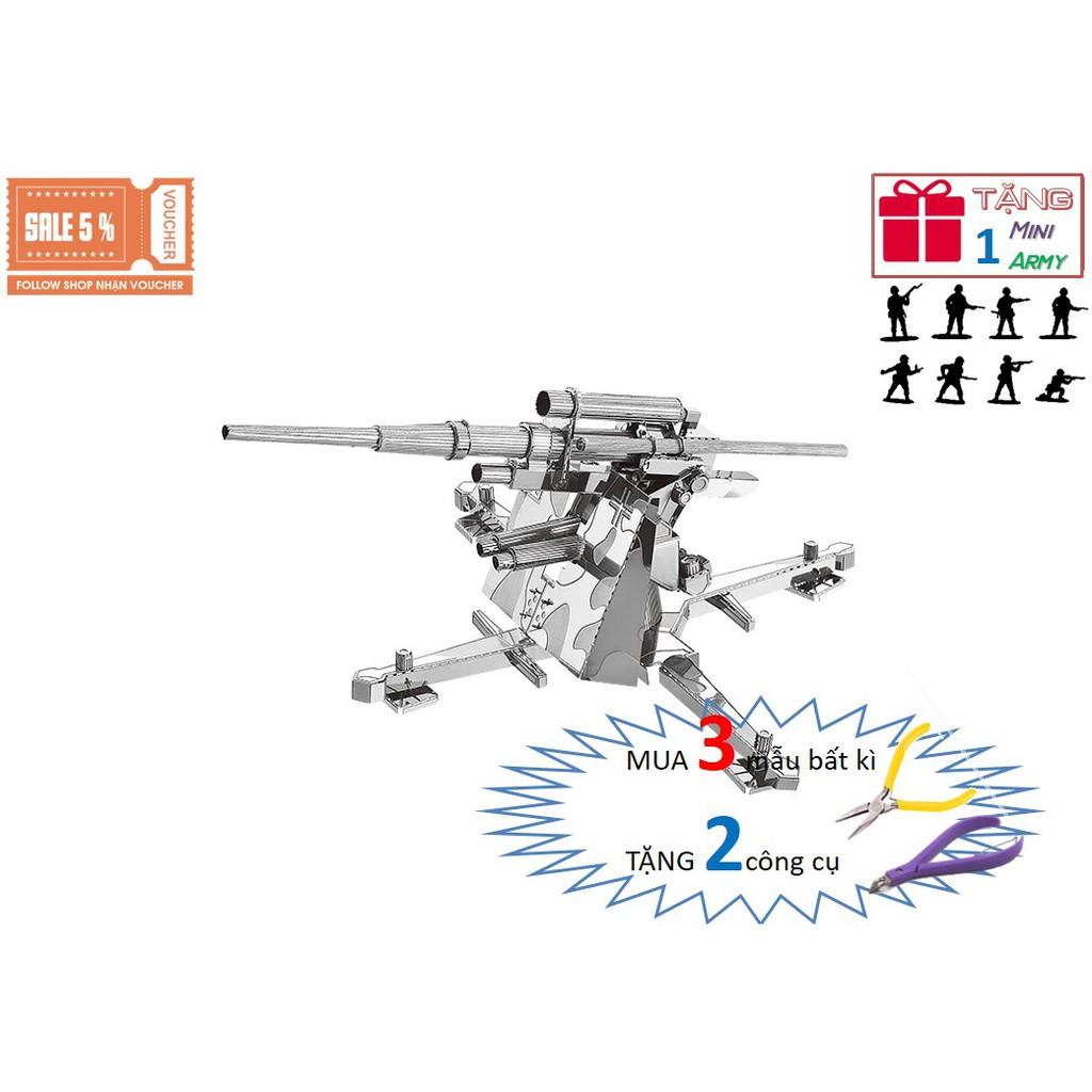 Mô Hình Lắp Ráp 3d Phao Đức 88mm Flak 36