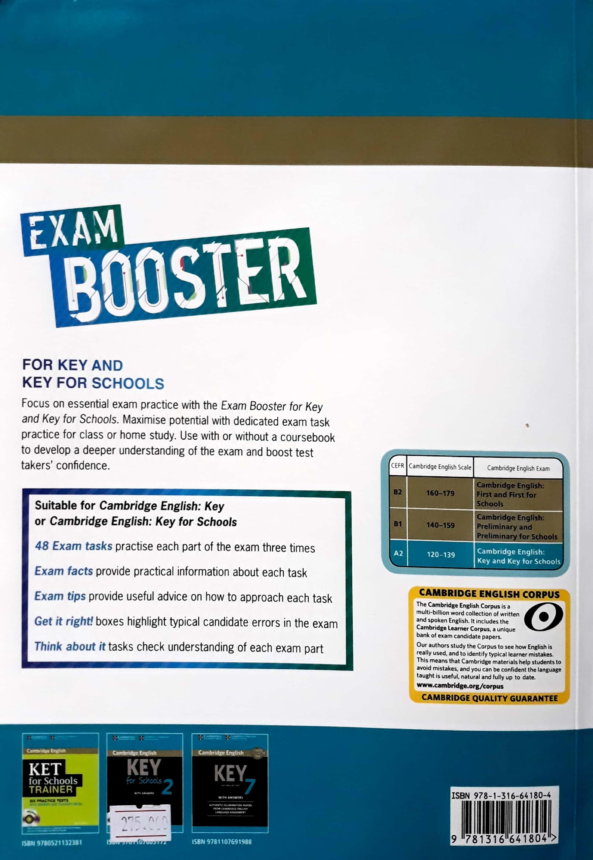 Cam English Exam Booster for Key and Key for Schools SB w/o Ans w Audio