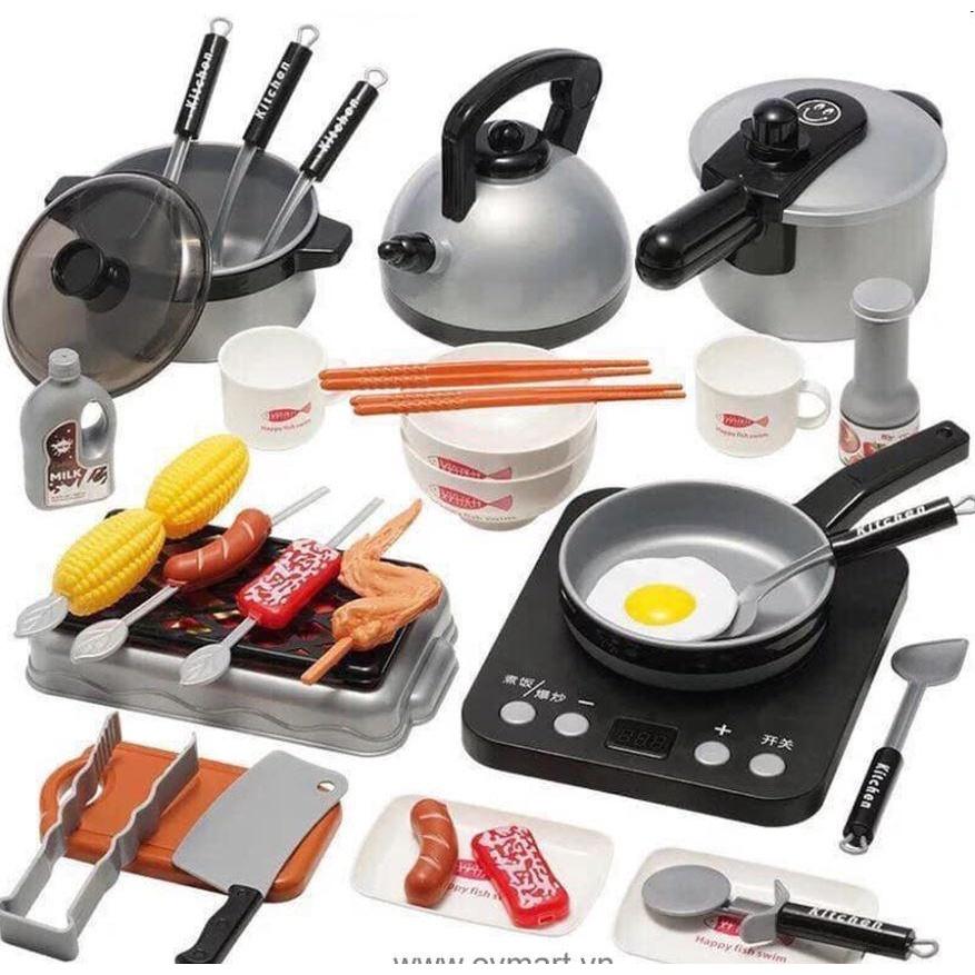 Bộ đồ chơi nấu ăn 36 món cho bé, bộ đồ chơi nấu ăn mini, bộ đồ chơi làm bếp cho bé, đồ chơi làm bếp