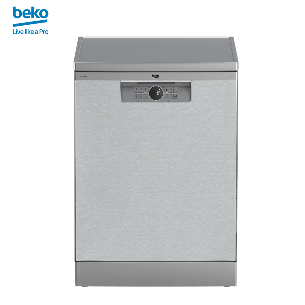 Máy Rửa Chén BEKO Dung Tích 14 Bộ, Tiết Kiệm Điện A++, 6 Chương Trình Rửa Chính, Mở Cửa Tự Động - BDFN26430XC - Hàng Chính Hãng