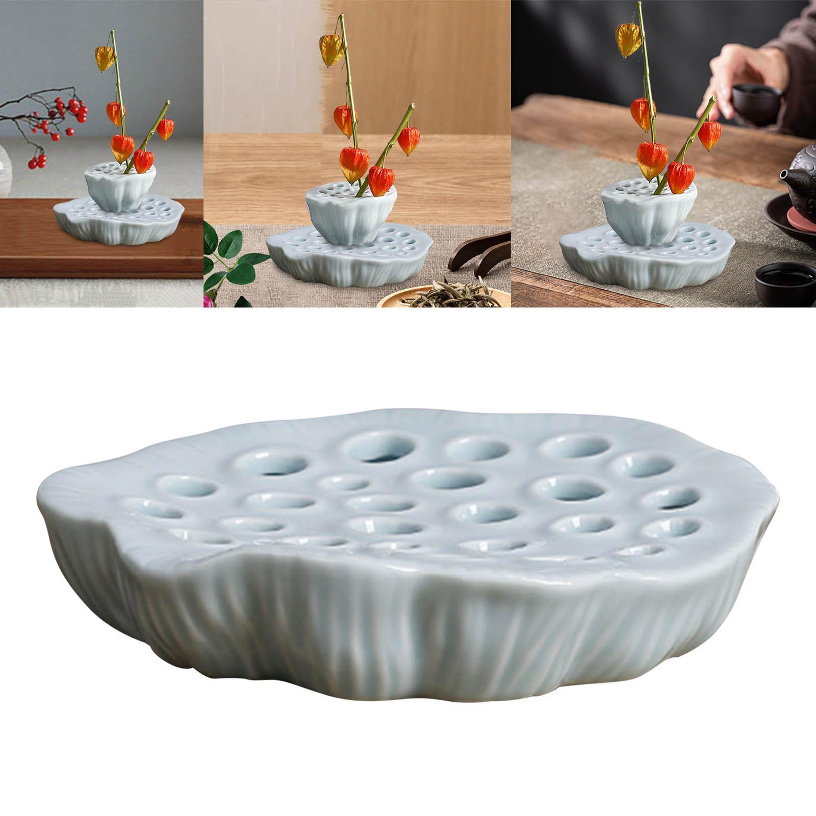 Lotus Shaped Floral Arrangements Frog Sturdy for Tea Ceremony Festival Hotel