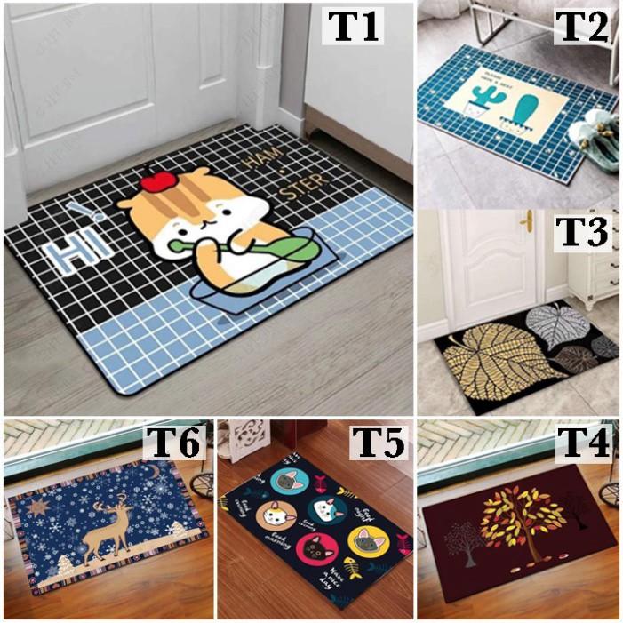 []THẢM LAU CHÂN 3D CHỐNG TRƠN TRƯỢT 40x60CM