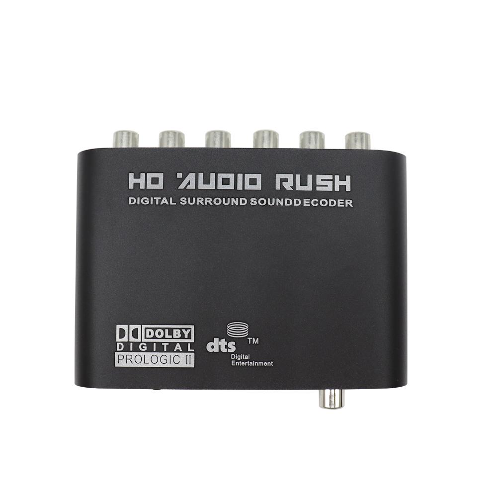 Kỹ Thuật Số Sang Analog 5.1 CH Âm Thanh Nổi AC3 HD Bộ Chuyển Đổi Âm Thanh Quang SPDIF Đồng Trục AUX 3.5 Mm Sang 6 RCA Bộ Giải Mã Âm Thanh bộ Khuếch Đại