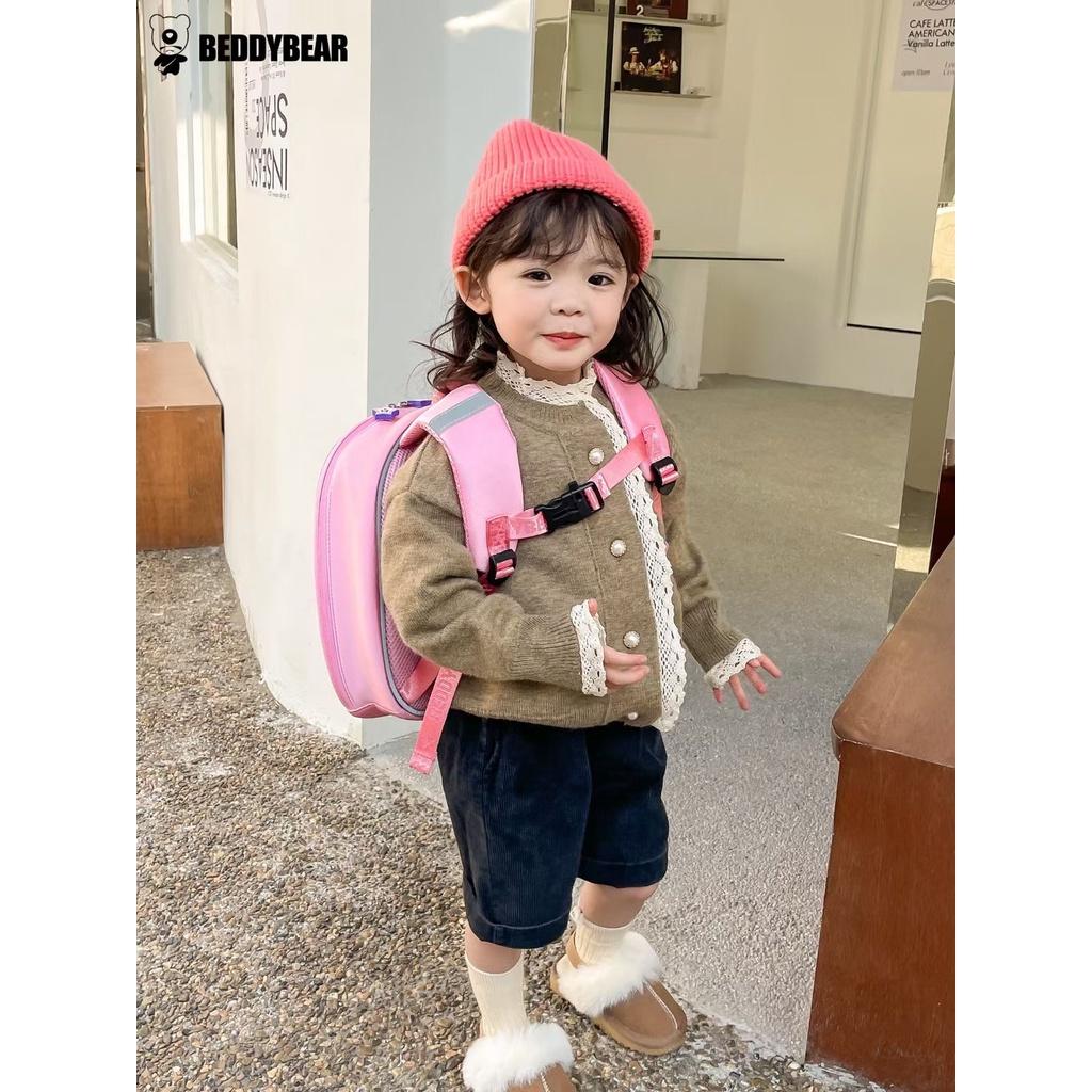 Balo Bé mẫu giáo Beddy Bear Heo PEPPA Tím phù hợp Bé từ 02 tuổi học mầm non - Họa tiết Thiết kế dây cài chống thất lạc Bé . Bảo hành chín hãng 01 năm