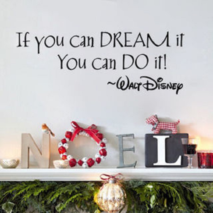 Decal dán tường chữ truyền động lực IF YOU CAN DREAMs IT YOU CAN DO IT