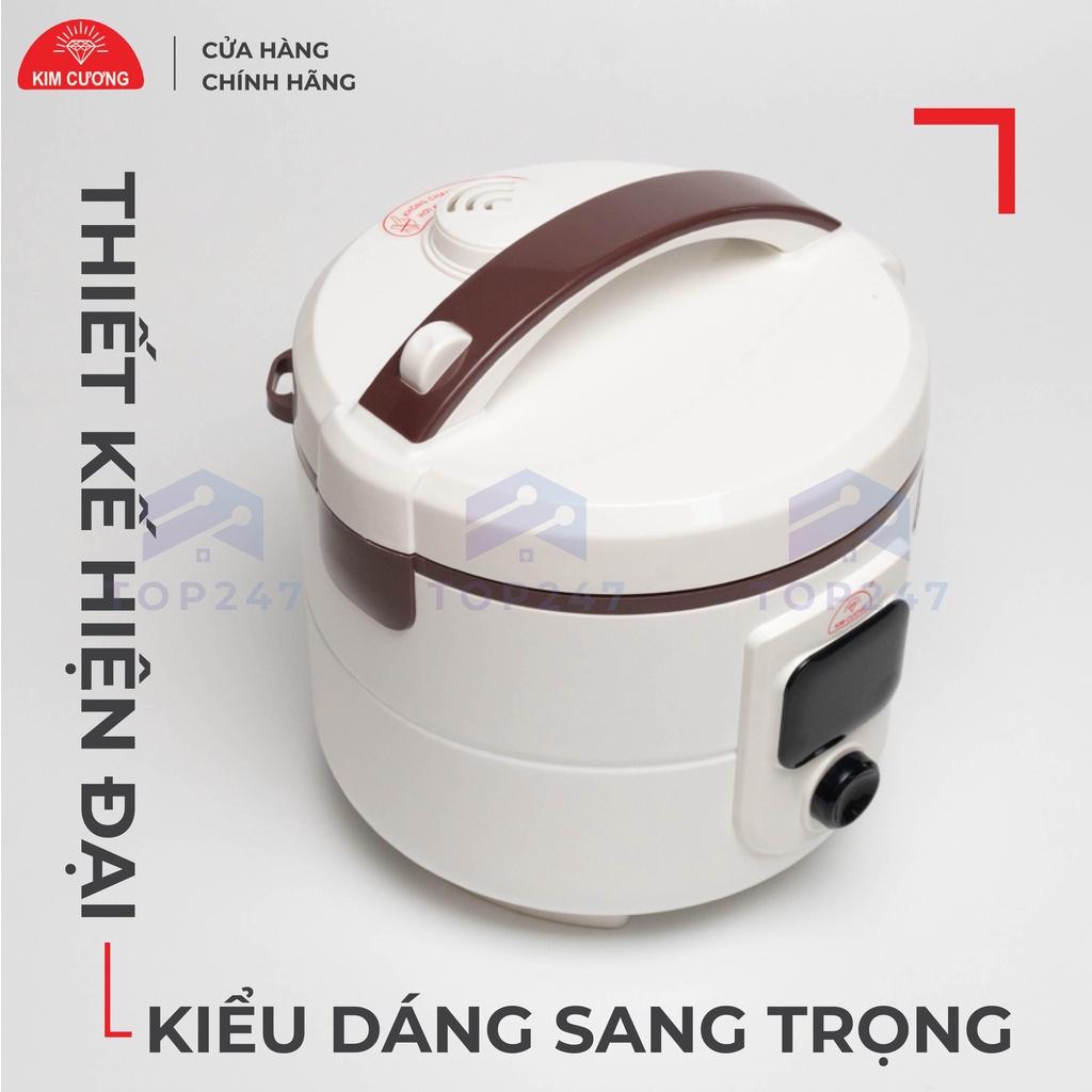 Nồi Cơm Điện Kim Cương 1.8 Lít Đa Năng Nắp Gài Chống Dính - Hàng Chính Hãng