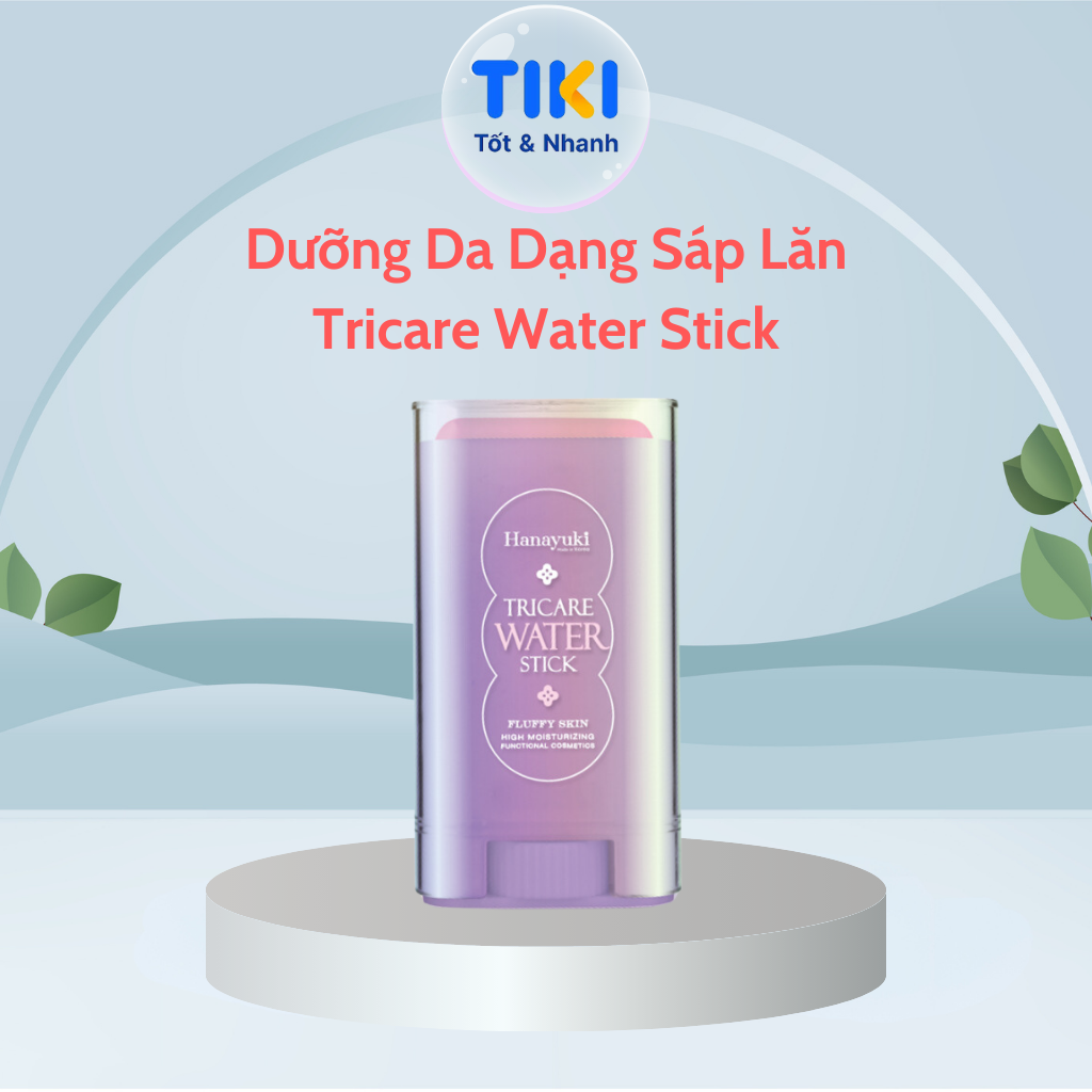 Kem Dưỡng Ẩm Trắng Da Hanayuki Chính Hãng Tricare Water Stick Dạng Lăn Mờ Nám Cấp Ẩm Ngăn Ngừa Lão Hóa 20g