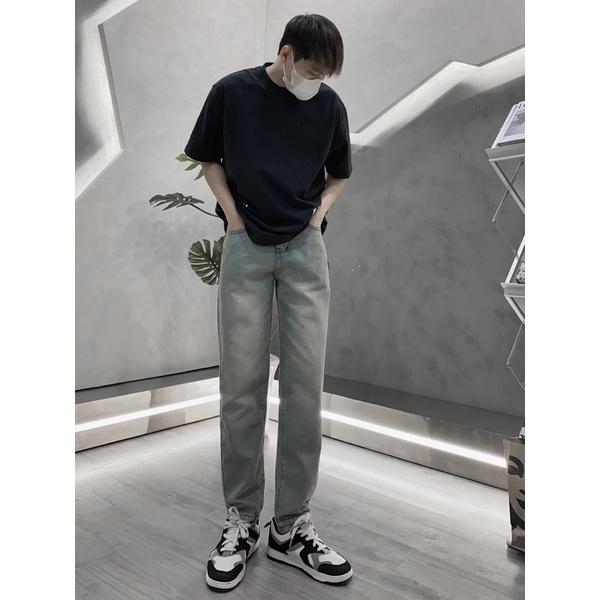 quần baggy jeans unisex form suông