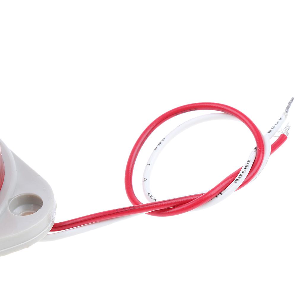 2x LED Beacon Red Flashing Strobe Signal Warning Light Lamp, AC220V