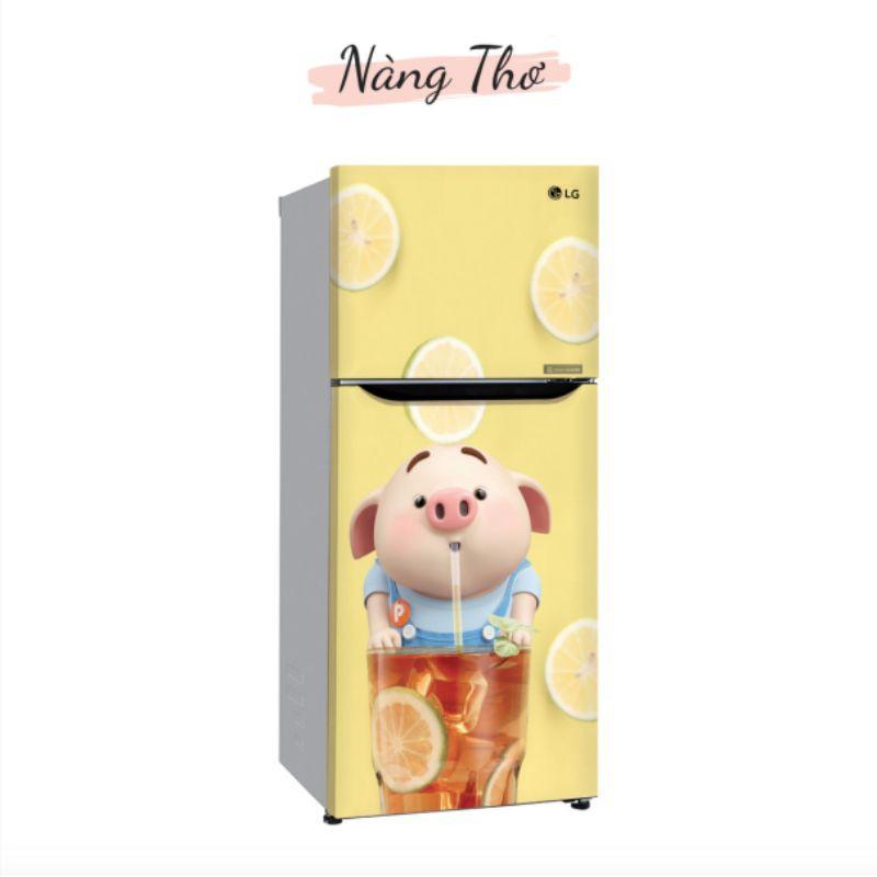 Decal tủ lạnh