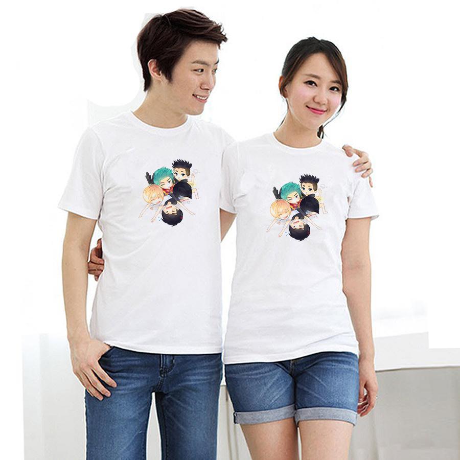 Áo thun cặp đôi in hình chibi nhóm nhạc BigBang 299AAACD form rộng phong cách hàn quốc