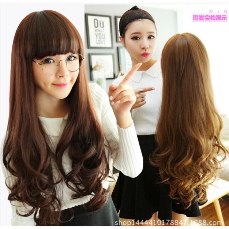 Bộ tóc giả nữ Hàn Quốc + Tặng kèm lưới T39