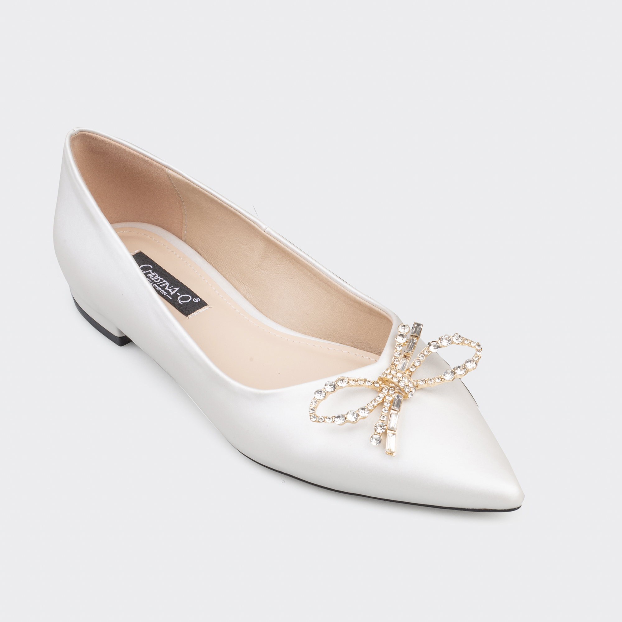 GIÀY BÚP BÊ LUXURY - WEDDING SHOES &amp; BRIDAL SHOES GIÀY CƯỚI CAO CẤP ĐẾ BỆT CHRISTINA-Q GBB164