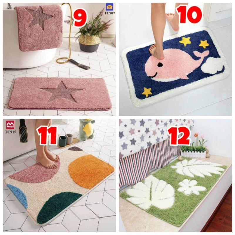 THẢM CHÙI CHÂN XINH, MỀM MẠI THẤM HÚT TỐT, CHỐNG TRƠN TRƯỢT SIZE 40X60CM