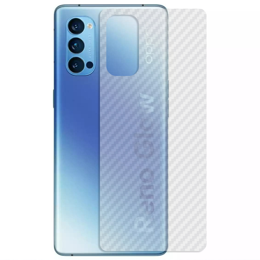 Miếng Dán Mặt Lưng Cacbon Dành Cho Oppo Reno4 Pro- Handtown - Hàng Chính Hãng