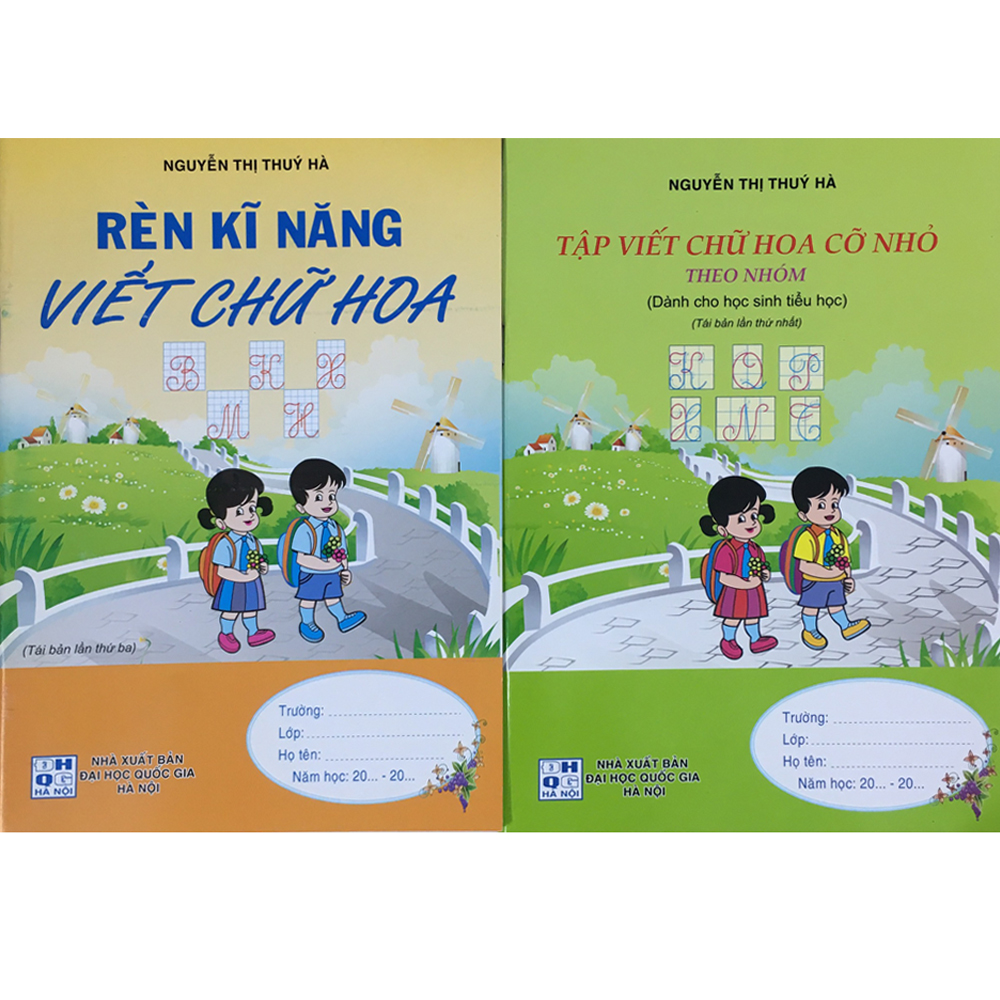 COMBO: Rèn Kĩ Năng Viết Chữ Hoa - Tập Viết Chữ Hoa Cỡ Nhỏ Theo Nhóm - Dành Cho Học Sinh Tiểu Học