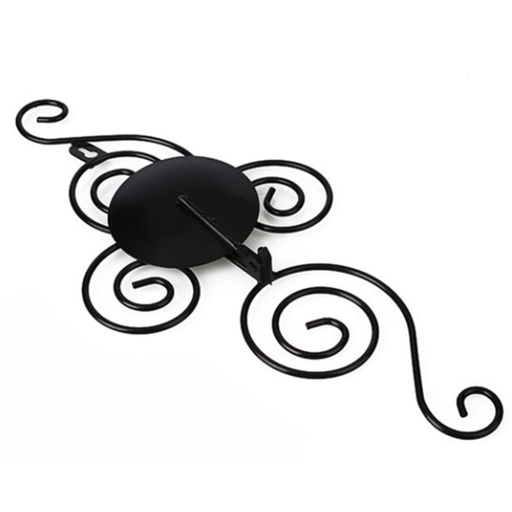 2x Wall-mounted Vintage Iron Tealight Holder Candle Votive Candle Holder Black