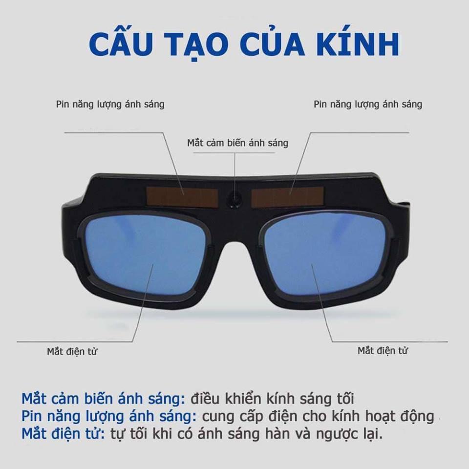 Kính hàn điện tử mẫu mới  K4001- cảm biến ánh sáng nhạy