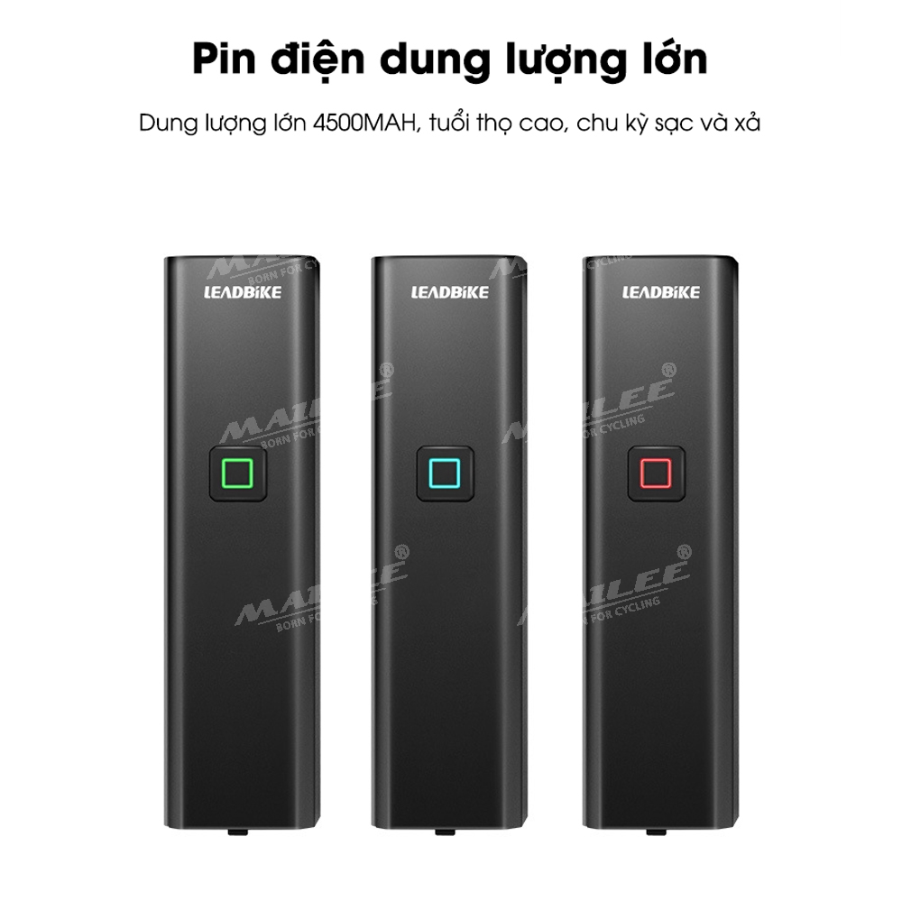 Đèn xe đạp LD-86A siêu sáng 1000 lumen, pin dung lượng cao 4500mAh, chất liệu vỏ nhôm, chống nước IP66, có hỗ trợ pad gắn treo (2 phiên bản tùy chọn) - Mai Lee