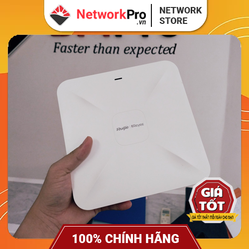 Bộ Phát WiFi Ruijie RG-RAP2200(E) – Chịu Tải 110 User, Tốc Độ 1267Mbps (Hàng Chính Hãng)