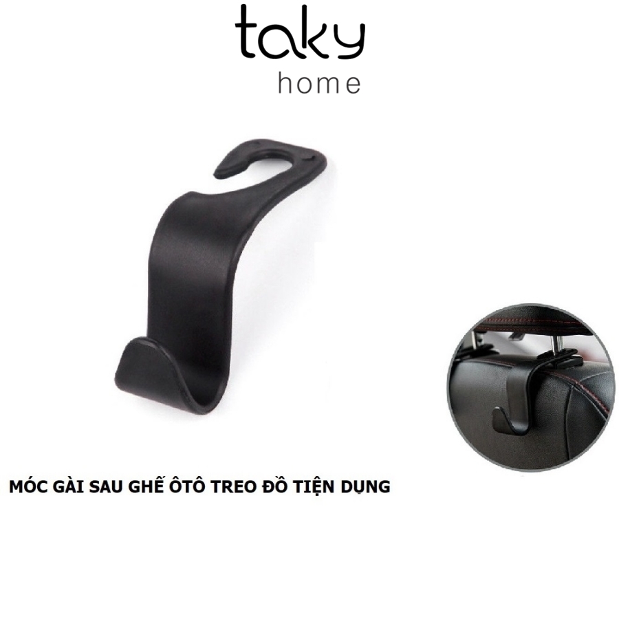 Móc Treo Đồ Tiện Dụng Sau Ghế Ôtô, Móc Nhựa Treo Đồ Đa Năng Trong Xe Hơi, Giá Rẻ, Tiết Kiệm Không Gian. TakyHome 9711