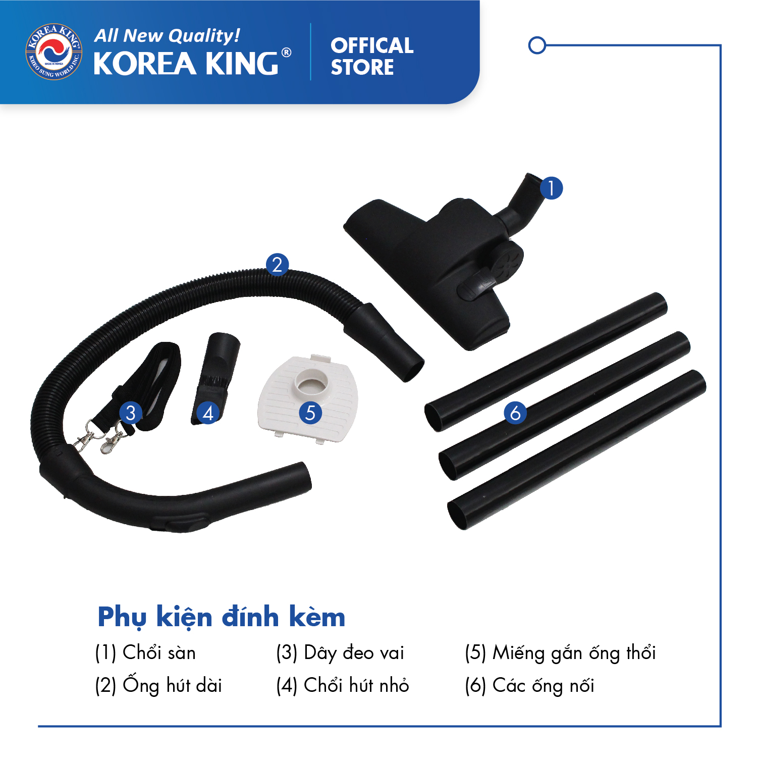 Máy hút bụi cầm tay Korea King PDG-666 - Hàng chính hãng