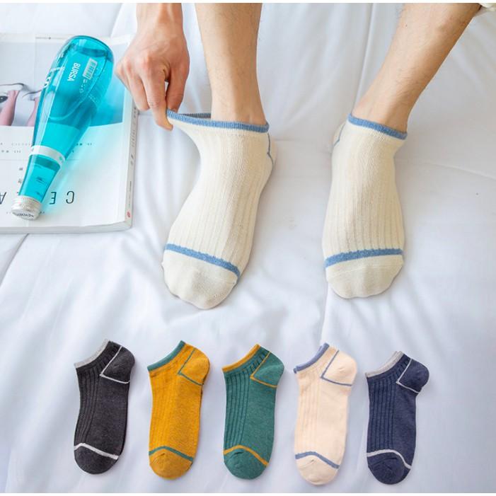 Vớ nam cổ ngắn, tất nam ngắn cổ của Hung Tubes cotton thoáng khí