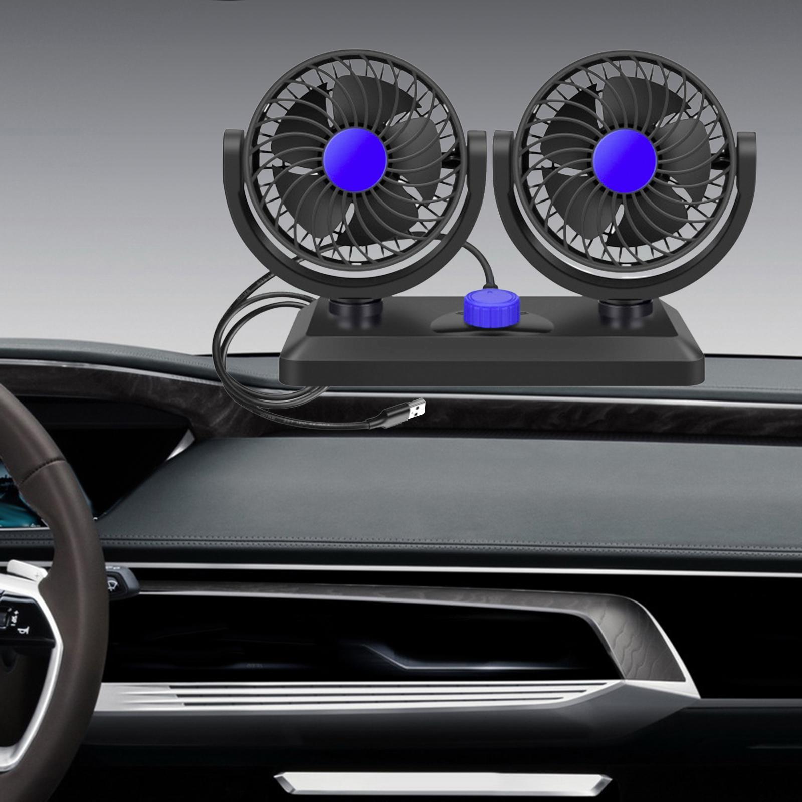 Car Fan Auto Cooling Fan Keep Air in Vehicle Fresh and Degree Rotatable Strong Wind Circulation Fan for Boat