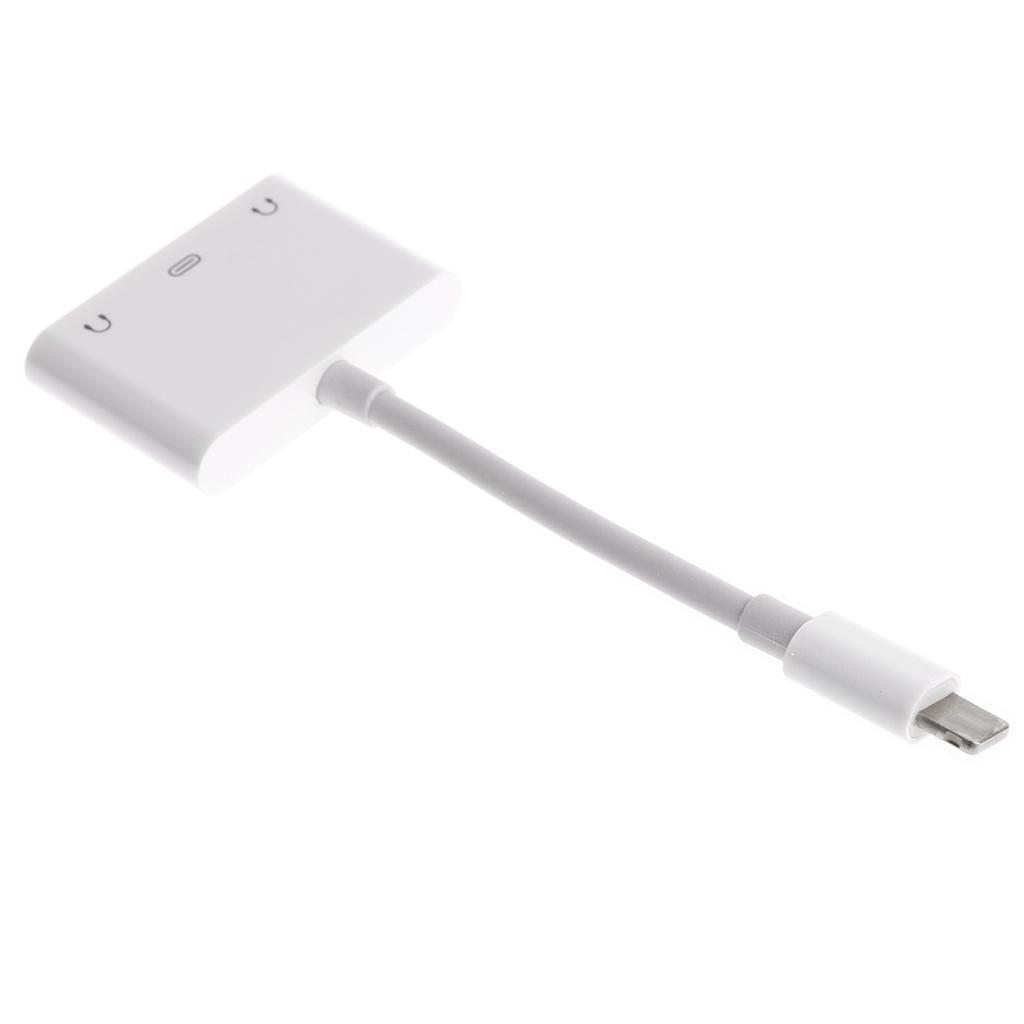 2 in 1  AUX Headphone Jack + Charging Port Adapter for iPhone