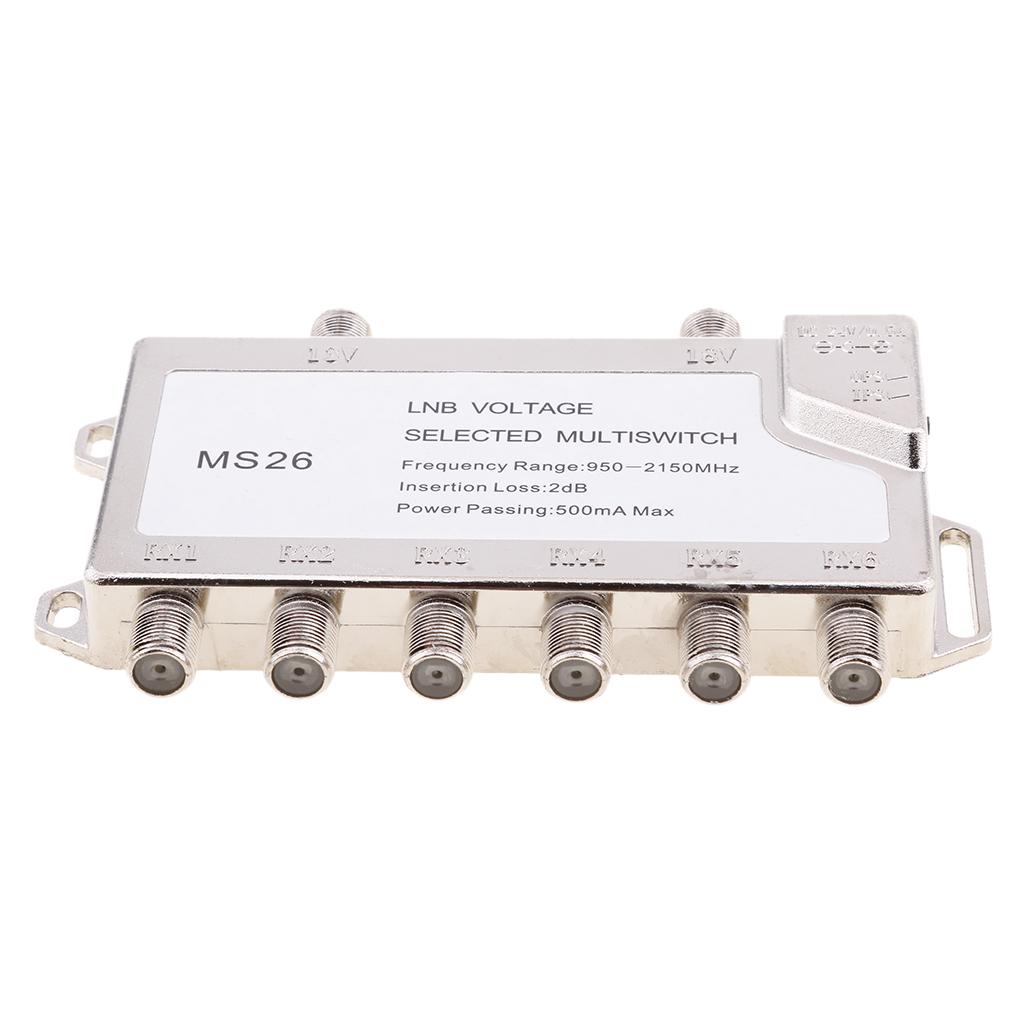 2 In 6 Diseqc Switch Satellite Multiswitch For TV Receiver