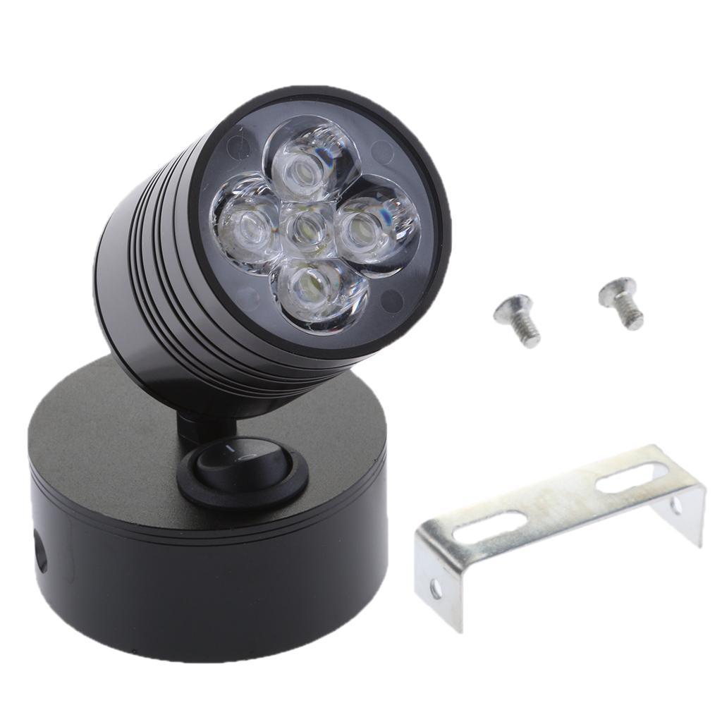 5W 12V Boat Adjustable LED Reading Light Wall Lamp with Switch Wall Mount