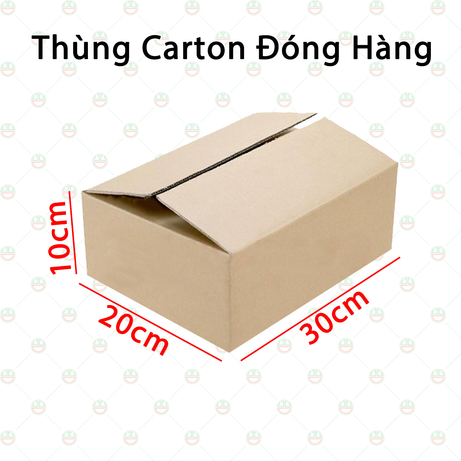 20 Thùng Hộp Carton 30x20x10 - Độ Dày 3 Lớp Sóng B - KhoNCC Hàng Chính Hãng - NTQT-BoxCarton-SG4