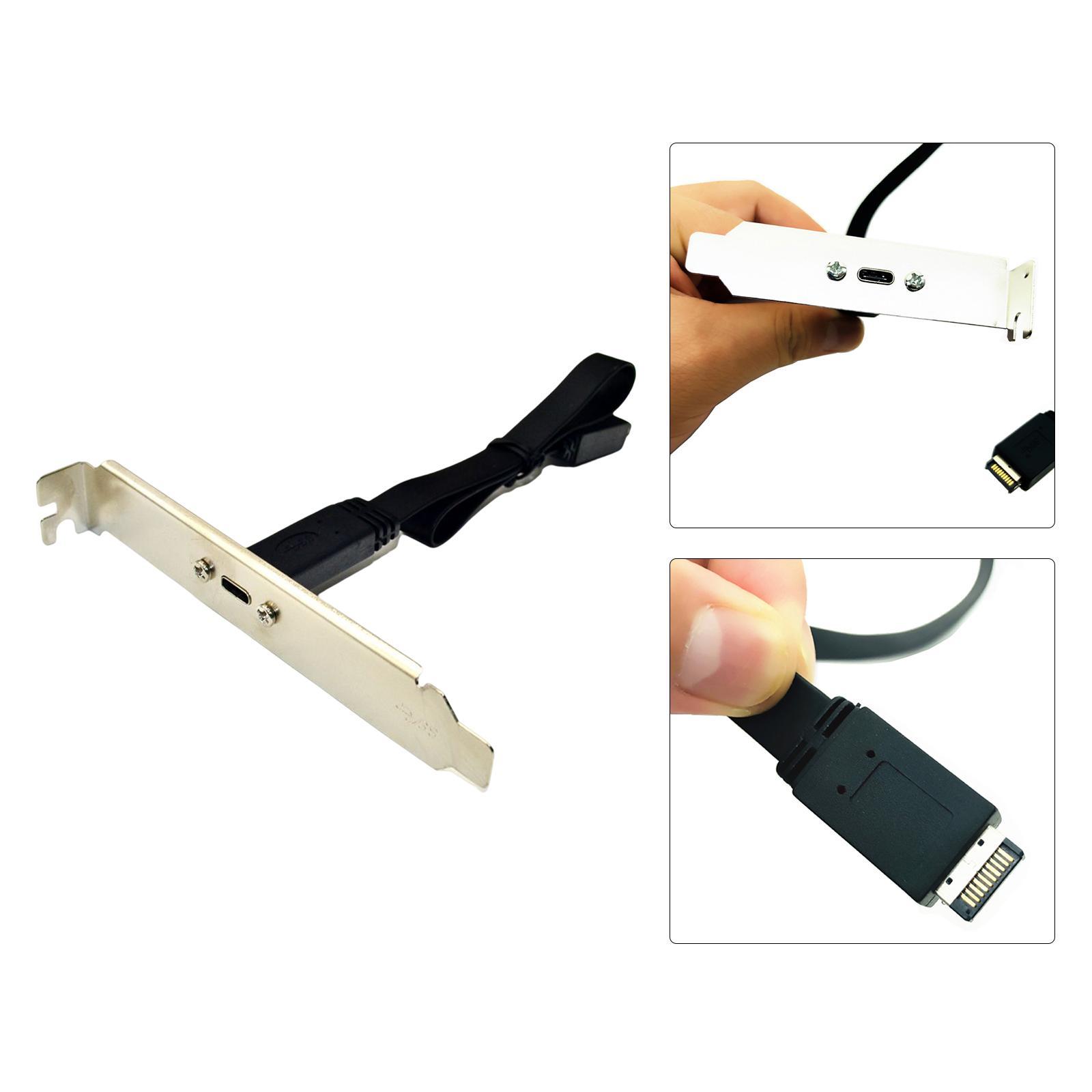 USB 3.1 Panel Mount Screw Type E Connector Style A