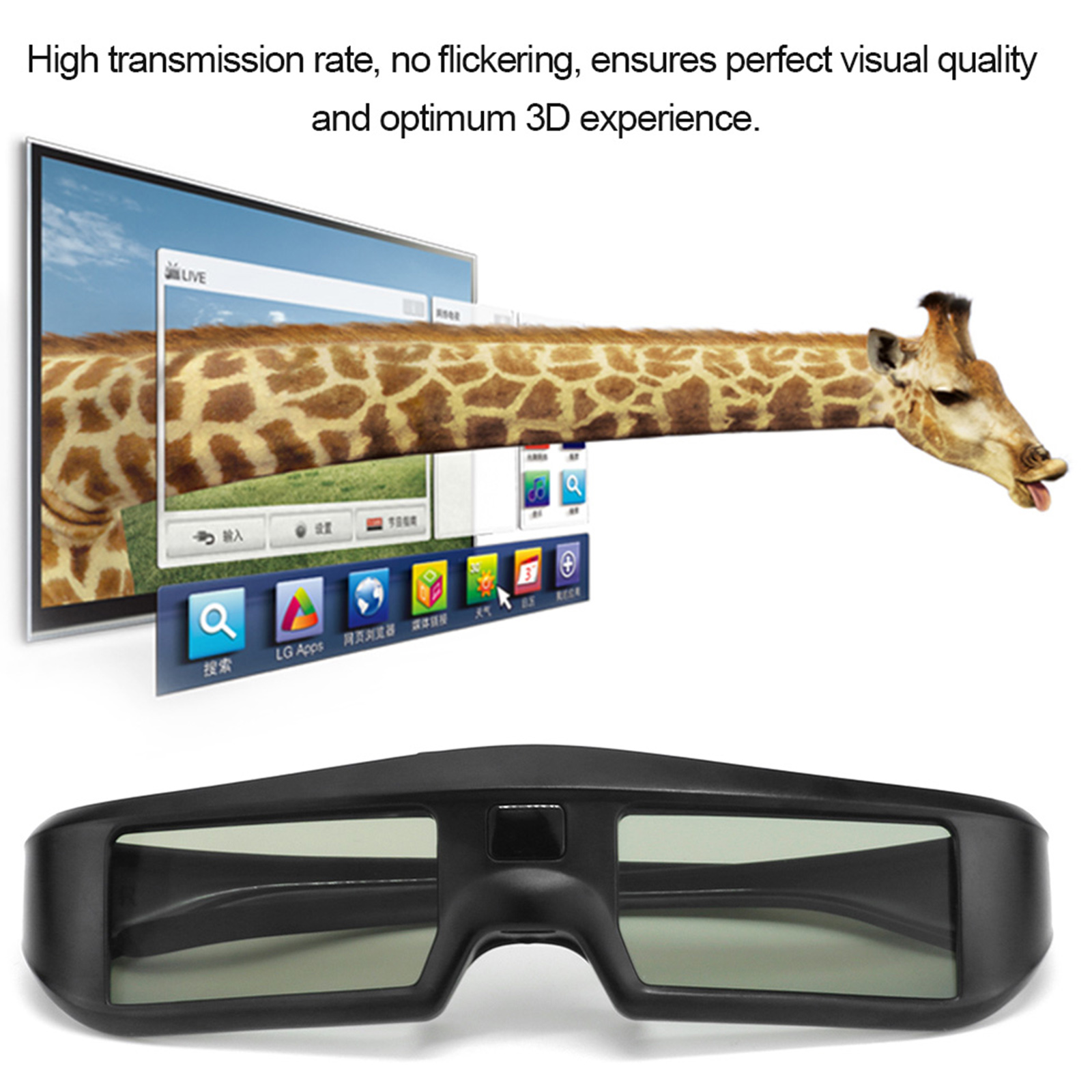 Kính Thực Tế Ảo Bluetooth Màn Trập 3D G06-BT Cho HDTV 3D