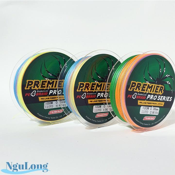 Dù PE Braid X4 con nhện 5 màu Japan - dù lure đẹp